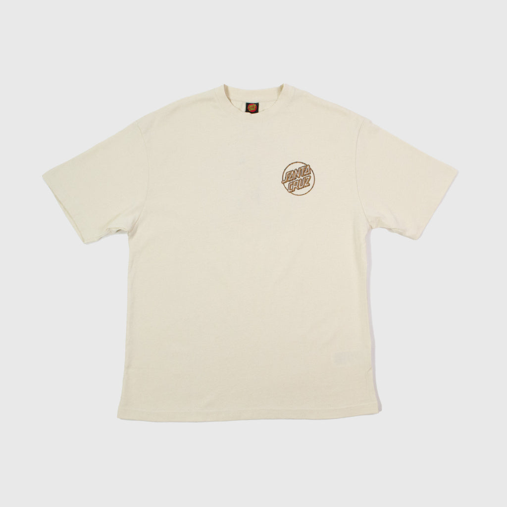 Santa Cruz Tiki Dot Tee - Off White - Front