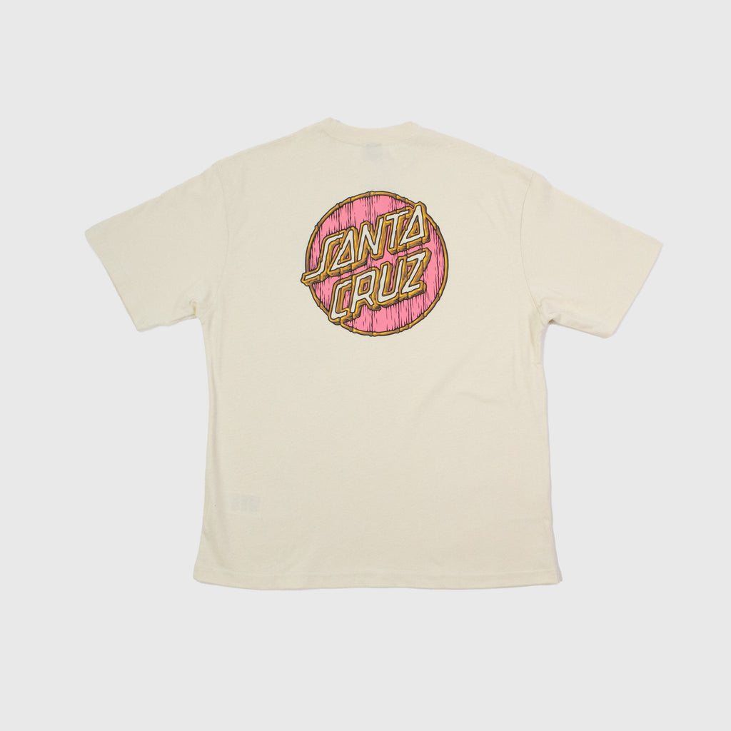 Santa Cruz Tiki Dot Tee - Off White - Back