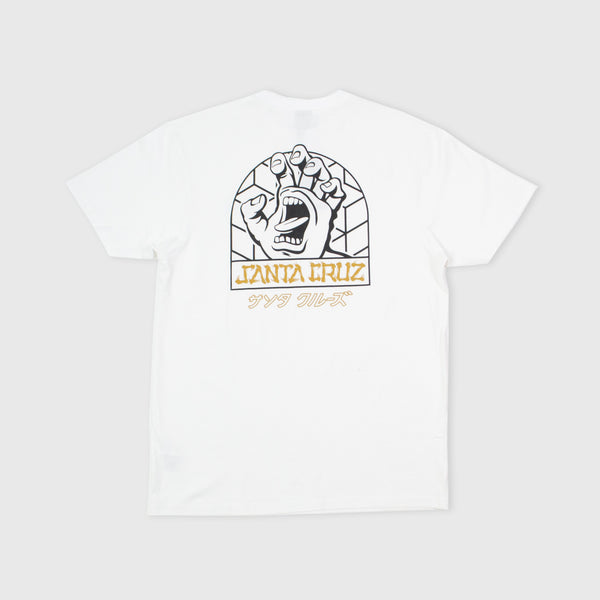 Santa Cruz Forge Hand Tee - White - Back