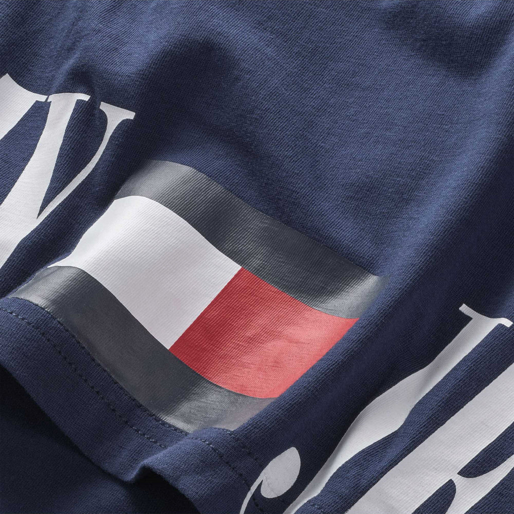 Tommy Jeans Skate Archive Graphic Tee - Twilight Navy - Front Close Up